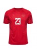 Fotbalové Dres Dánsko Pierre-Emile Hojbjerg #23 Domácí Oblečení MS 2022 Krátký Rukáv